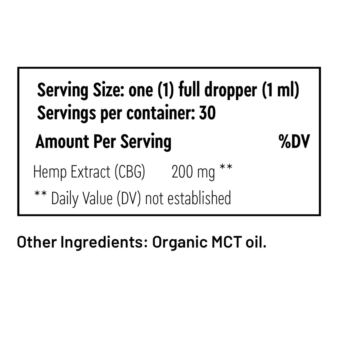 CBG 6000mg - Spearmint Tincture