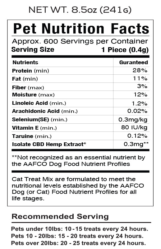 CBD Pet Treat 16oz 200mg - Soft Chew - Seafood Mix