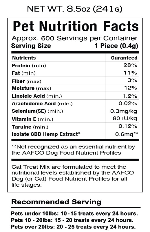 CBD Pet Treat 16oz 400mg - Soft Chew - Seafood Mix