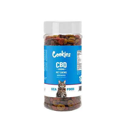 CBD Pet Treat 16oz 200mg - Soft Chew - Seafood Mix