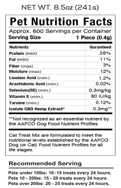 CBD Pet Treat 16oz 200mg - Soft Chew - Seafood Mix